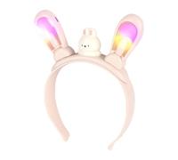 Generico Fasce Per Feste - Fascia Capelli Orecchie da Coniglio Luminosa - Accessorio per Capelli Ragazze Bambini Costumi Eventi Celebrazioni Decorazione