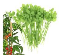 Generico Fascette in Nylon,50 Pezzi di Cinghie per Piante dalla Forma di Foglia - Legacci Autobloccanti Fili Decorazione Piante,per Giardino Terrazzo Serra Recinzione Interno Esterno Paesaggistica