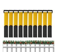 Generico Fascette per Ghirlande Natalizie | 10 Pezzi Cinghie Regolabili per Ghirlande - Fascette Flessibili per Cavi per Ringhiera | per Scale Giardino Esterno Porta Anteriore Ingresso Mensola