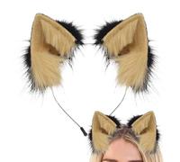 Generico Fascia Con Orecchie Da Gatto,Copricapo In Pile Per Cosplay,Fascia Per Costume Da Photo Booth | Per Feste Di Halloween Costumi Festival Eventi A Tema Compleanno Spettacoli Studenti Adulti