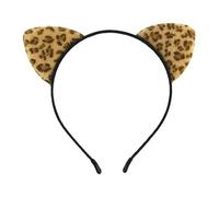 Generico Fascia con Orecchie da Gatto - Elastica Costume Leopardo Travestimento - Fascia con Orecchie da Gatto per Adulti | Per Feste di Carnevale Festival Celebrazioni Stagionali Cosplay