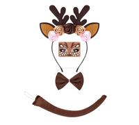Generico Fascia Da Cervo - Copricapo A Forma Di Alce - Orecchie E Code A Forma Di Renna | Per Halloween Festa Per Le Vacanze Cosplay Per Fotografia