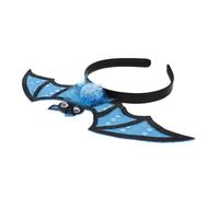 Generico fascia da pipistrello Accessorio per costumi fascia con corna da diavolo per pipistrello glitterata fasce per con mostri di Halloween gotica tessuto Blue