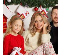 Generico Fascia Di Babbo Natale,Elastico E Confortevole - Fascia Con Mini Cilindro Per Bambini Natale,Per Bambini Ragazze Cosplay Evento Spettacolo Scuola Raduno Familiare