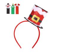 Generico Fascia Di Natale Per Bambini | Elastico E Confortevole - Fascia Con Mini Cilindro Per Bambini Natale | Per Spettacolo Scolastico Cosplay Evento Parata Raduno Familiare Ragazzi Ragazze