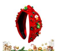 Generico Fascia Natalizia | Diadema di Perle Alla - Fascia per Travestimenti Natalizi,per Partecipanti a Festival Servizio Fotografico Raduno Familiare Festa in Ufficio Matrimonio Invernale