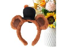 Generico Fascia per capelli divertente a forma di orso - Copricapo Trucco Marrone Adorabile | Cerchietti Morbidi con Orecchie da Orso in Peluche | per Halloween Cosplay Festa Carnevale Eventi