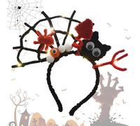 Generico Fascia per Capelli Halloween - Fascia Da Testa Illuminata Per Bambini | Bezzapachowy Biały Wałek do Naprawy,per Donne, Ragazze e Bambini, per Feste, Cosplay, Scuola, All'aperto, Halloween