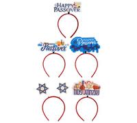 Generico Fascia per Chioma Pasqua 5 Pezzi Copricapo Decorativo in Plastica e Feltro per Feste Ebraiche Cerchietto da Donna e Ragazza per Eventi e Riunioni Festive