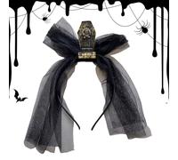 Genérico Fascia Per Halloween - Copricapo Vintage Lapidi Con Veli Per Cosplay | Accessorio Costume Halloween Feste Teatro Maschere