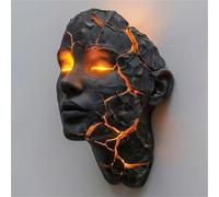 Generico Fashionable Cracked Soul Wall Light, 3D Illusion LED Wall Sconce, Shattered Glass Effect Light Fixture for Bedroom, Living Room, Bar, Cafe - Energy Saving & Easy Installation