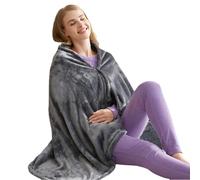 Generico Fast Heating Heated Throw Blanket, Electric Heated Shawl, Electric Heated Wrap Poncho Shawl, Lightweight Blanket, Safe and Portable Heated Blanket for Home and Travel Use