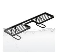 Generico Faucet Storage Rack - Matte Finished Metal, Clamp On Mechanism, Open Wire Structure, Adjustable Ring | Space Saving Overhead Sponge Shelf Unit For Apartment Lavatory Wash Basin Areas