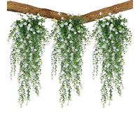 Generico Faux Ivy Garland - 30 Inches Realistic Artificial Vines with Flowers for Home and Party Decor, Uv Resistant Rattan Accent for Indoor Kitchen, Balcony, Patio, Office, or Garden Display,