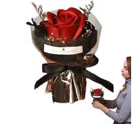 Generico Faux Valentine's Day Floral Arrangement, Fake Flowers for Valentine's Day, Romantic Faux Flower Bouquet, Valentine’s Day Faux Floral Decorations, Realistic Artificial Valentine’s Day Flowers