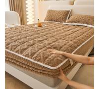 Generico Fazi Gadgets Elastic Bed Sheets, Elastic Bed Sheets, Various Sizes, Soft Comfortable, Plush Fluffy for All Beds (khaki,Pillowcase)