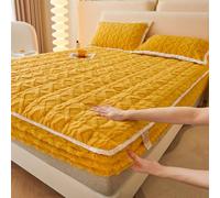 Generico Fazi Gadgets Elastic Bed Sheets, Elastic Bed Sheets, Various Sizes, Soft Comfortable, Plush Fluffy for All Beds (yellow,Pillowcase)