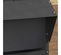 Generico Feeder per Pollo Nero 40,5 x 45 x 41 cm,Ciotole, distributori di Cibo, distributori di Acqua per Animali domestici-874666