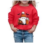 Generico Felpa a Maniche Lunghe per Ragazza Invernale Bambini Top Teenager Classics Divertenti Pullover Felpe Comfort E Stile Perfetta Bambine Ragazze 4-15 Anni