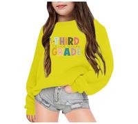 Generico Felpa a Maniche Lunghe per Ragazza Long Sleeve Sweatshirt Unisex Sportiva Felpe Casual E Comode Abbigliamento l'autunno l'inverno in Primavera Autunno Tutti I Giorni Usura