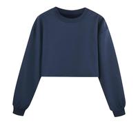 Generico Felpa a Maniche Lunghe per Ragazza,Sweatshirt Senza Cappuccio Sportiva Cappotto Homewear Bambini Abbigliamento l'autunno e l'inverno Ultra Morbida Oversize Tutti I Giorni Usura