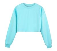 Generico Felpa a Maniche Lunghe per Ragazza,Sweatshirt Senza Cappuccio Sportiva Cappotto Homewear Bambini Abbigliamento l'autunno e l'inverno Ultra Morbida Oversize Tutti I Giorni Usura