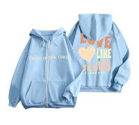 Generico Felpa A Maniche Lunghe Sweatshirt Solid Color da Donna Cappuccio Oversize Top Personalizzata Super Soft Touch Pullover Autunno Allentata Hip Hop 2025 Nuovi Hoodie