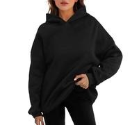 Generico Felpa A Maniche Lunghe Sweatshirt Stampa Casual Cappuccio Oversize Top da Donna Puff Felpe con Pullover Y2K Tuta per Ragazza