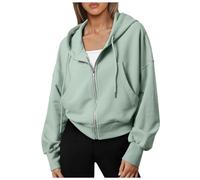 Generico Felpa A Maniche Lunghe Sweatshirt Vintage Cappuccio Felpe Elegante Zippe Personalizzata Super Soft Touch Camicetta Autunno Allentata Casual Streetwear