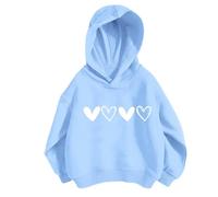 Generico Felpa Bambine con Cappuccio Leggera da Top Teenager Classics Felpe Ragazza Elegante Lunghe Casual Scuola Cappotto Ultra Morbida Oversize per Autunno e Inverno