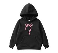 Generico Felpa Bambine con Cappuccio Maniche Lunghe per Bambini Pullover Ampia Abbigliamento Autunno Giacca alla Moda Taglia Hoodie Tinta Unita Cerniere Primaverili e Ragazze 4-15 Anni