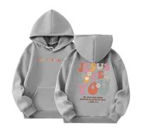 Generico Felpa Bambine con Cappuccio Morbida Felpe Grafica Hoodie Autunnale Casual Ragazza Elegante Lunghe Solid Color/Print Comfort e Calore alla per Tutti I Giorni Usura