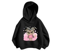Generico Felpa Bambine con Cappuccio Morbida Felpe Grafica Top Teenager Classics Accogliente Graziosa Giacca alla Moda Taglia Hoodie Comfort e Calore per 2-13 Anni Invernale