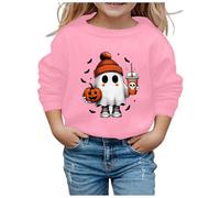 Generico Felpa Bambine Senza Cappuccio,Felpa Invernale Bambini Accogliente Graziosa Felpe Casual E Comode Abbigliamento per l'autunno l'inverno Comfort Stile Perfetta Ragazze 4-15 Anni
