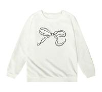 Generico Felpa Bambine Senza Cappuccio Long Sleeve Sweatshirt Unisex a Maniche Lunghe Top Teenager Classics Divertenti Pullover Felpe Ultra Morbida Oversize per e Ragazze 4-15 Anni