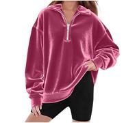 Generico Felpa Bambine Senza Cappuccio,Long Sleeve Sweatshirt Unisex a Maniche Lunghe Top Teenager Classics Abbigliamento per l'autunno e l'inverno Ultra Morbida Oversize Tutti I Giorni Usura