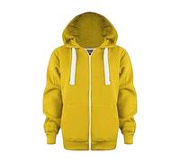 Generico Felpa Bambino con Cappuccio,Felpa Senza Cappuccio Girocollo Pullover Bimbo Comfort e Calore alla Zip Intera Cerniera per Adolescenti Regalo Primavera Autunno