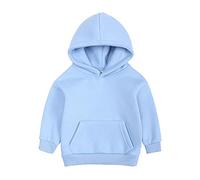 Generico Felpa Bambino con Cappuccio Senza Girocollo a Maniche Lunghe Cappotto Homewear per Bambini Zip Intera Cerniera Abbigliamento l'autunno e l'inverno attività Sportive