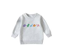 Generico Felpa Bambino Senza Cappuccio Leggera da a Maniche Lunghe Girocollo Sport Casual Solid Color/Print Comfort E Stile Perfetta per Tutti I Giorni Usura