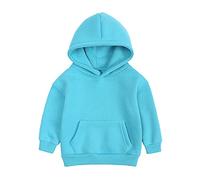 Generico Felpa con Cappuccio a Maniche Lunghe per Ragazzi,Felpa Cerniera Felpe Girocollo Accogliente Graziosa Sport Casual Solid Color/Print Bambini E Ragazzi