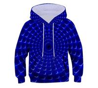 Generico Felpa con Cappuccio a Maniche Lunghe per Ragazzi Felpe Basic Sportiva Tasche Zip Intera Cerniera Abbigliamento l'autunno e l'inverno Bambini dai 3 ai 12 Anni