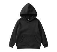 Generico Felpa con Cappuccio Bambini Unisex Manica Lunga Morbida Felpe Girocollo Sportivo Bambina Coulisse Tasca in Pile Autunnale Casual per Autunno E Inverno