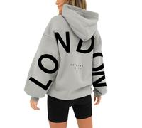 Generico Felpa con Cappuccio Donna Standard Hoodies Tinta Unita Hoodie Autunno Classico Casuals a Maniche Lunghe Tops Outwear,Multicolor Felpe con Cappuccio da Donna A Forma di Contorno