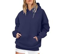 Generico Felpa con Cappuccio Donna Standard Hoodies Tinta Unita Hoodie Autunno Classico Casuals a Maniche Lunghe Tops Outwear,Multicolor Felpa Donna con Zip e Cappuccio A Forma di Contorno