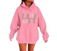 Generico Felpa con Cappuccio Donna Standard Hoodies Tinta Unita Hoodie Autunno Classico Casuals a Maniche Lunghe Tops Outwear,Multicolor Felpa Donna Corta A Forma di Contorno