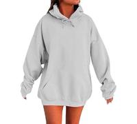 Generico Felpa con Cappuccio Donna Standard Hoodies Tinta Unita Hoodie Autunno Classico Casuals a Maniche Lunghe Tops Outwear,Multicolor Camicia Donna Elegante A Forma di Contorno