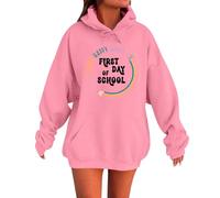 Generico Felpa con Cappuccio Donna Standard Hoodies Tinta Unita Hoodie Autunno Classico Casuals a Maniche Lunghe Tops Outwear,Multicolor Abbigliamento Donna Estivo Saldi A Forma di Contorno