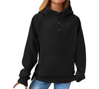 Generico Felpa con Cappuccio Donna Standard Hoodies Tinta Unita Hoodie Autunno Classico Casuals a Maniche Lunghe Tops Outwear,Multicolor Felpa Felpata Donna A Forma di Contorno