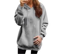 Generico Felpa con Cappuccio Donna Standard Hoodies Tinta Unita Hoodie Autunno Classico Casuals a Maniche Lunghe Tops Outwear,Multicolor Felpa Aperta Donna A Forma di Contorno