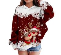 Generico Felpa con Cappuccio per Bambina a Tema Cervo e Personaggi Animati per età Infantile da Due a dodici Anni (2-3 Years)